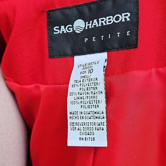 Sag Harbor jacket, 10P, Red - Picture 5 of 6